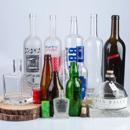 Garrafa de vidro de pedra/garrafa de vidro vazia /garrafa de água/garrafa de água de vidro/garrafa de água mineral